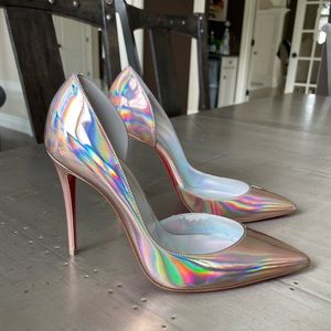 Brand new iriza wood rose stiletto 100mm sz 38